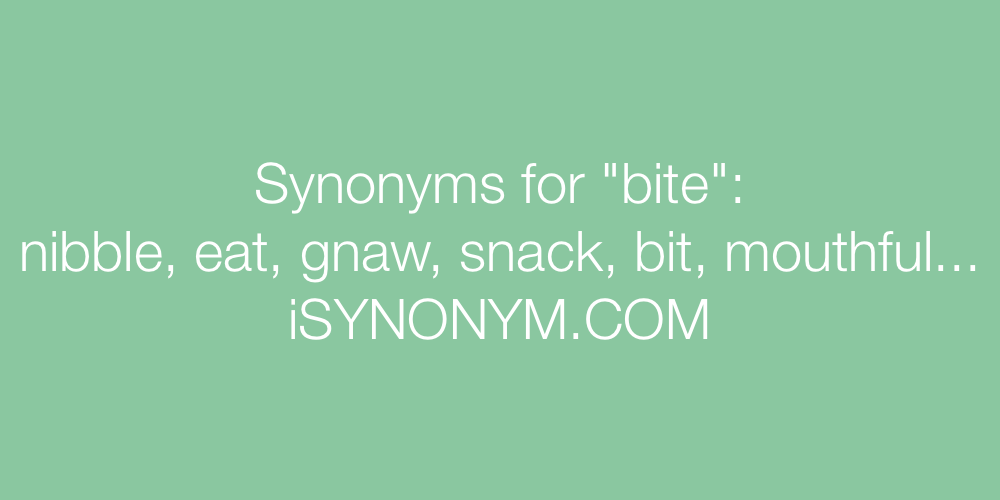 Synonyms bite