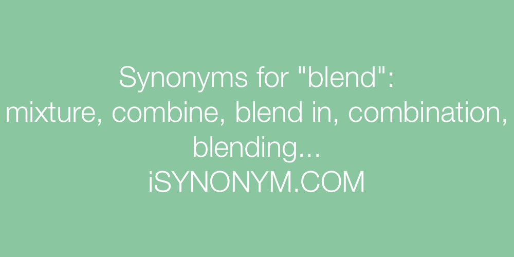 Synonyms blend