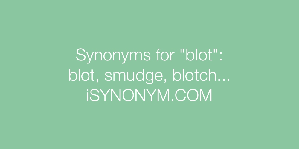 Synonyms blot