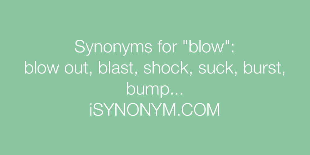 Synonyms blow