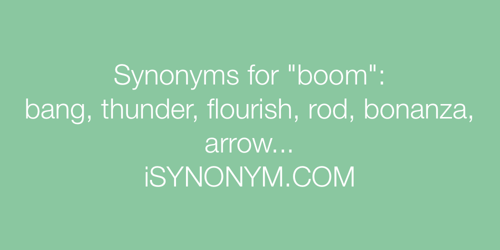Synonyms boom
