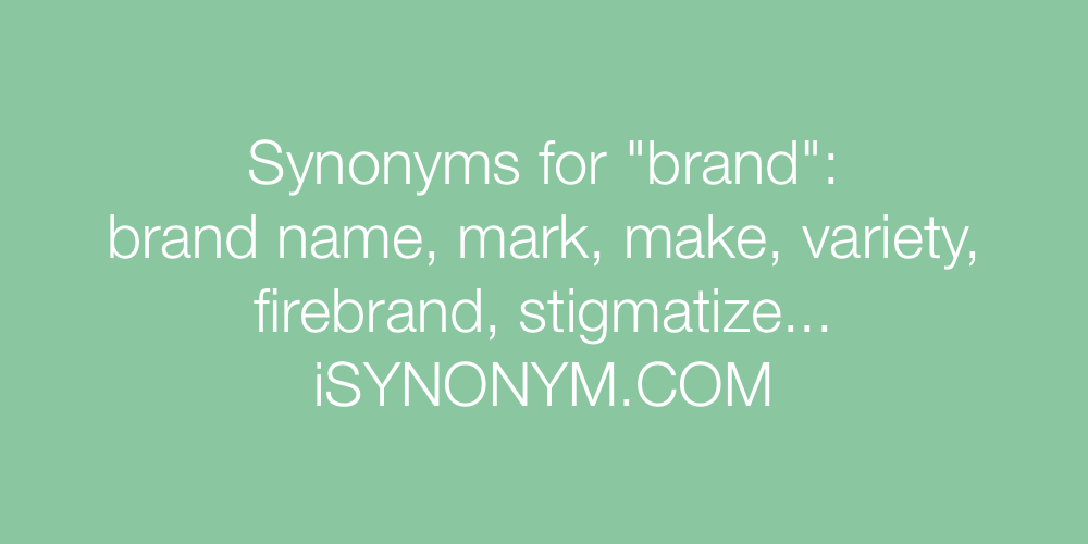 Synonyms brand