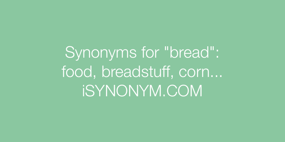 Synonyms bread