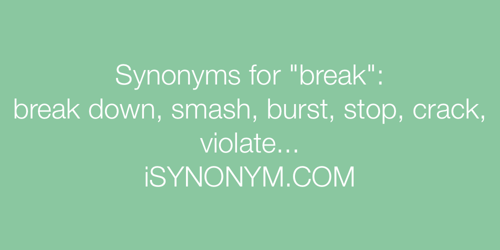 respite rest synonym break