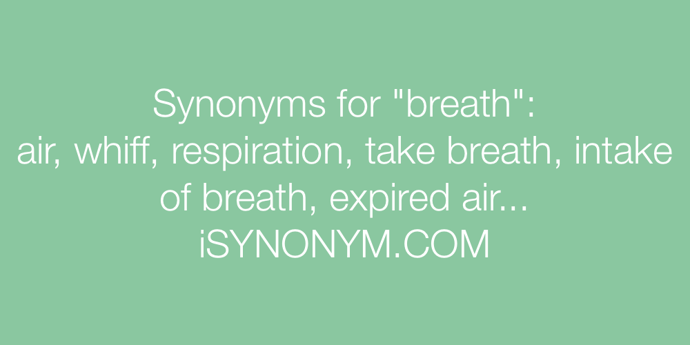 Synonyms breath