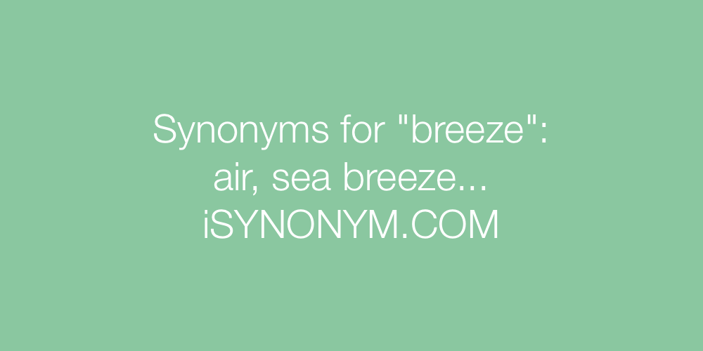 Synonyms breeze