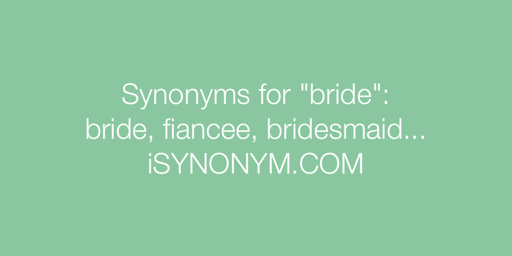 Synonyms bride