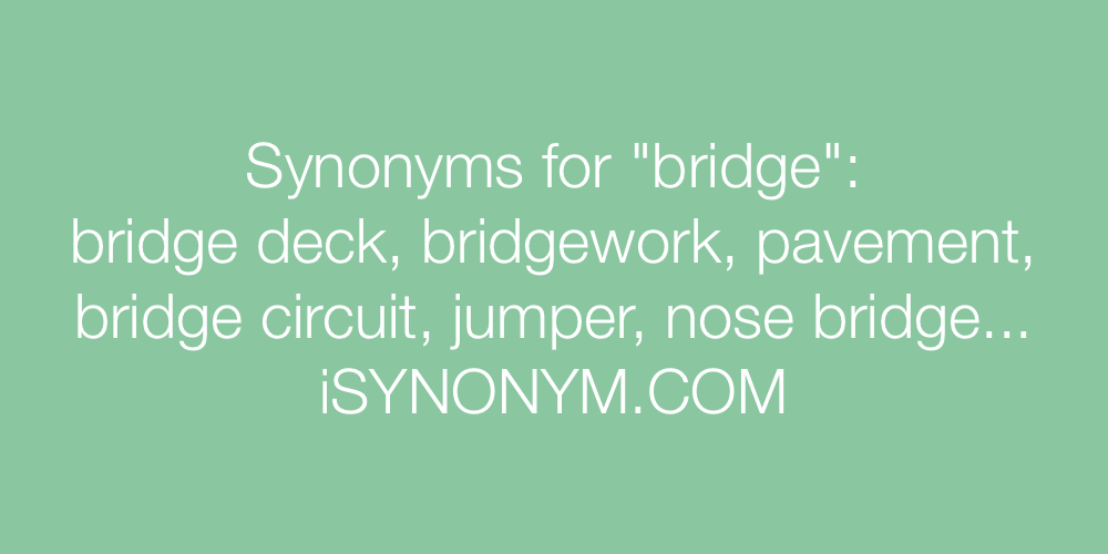 Synonyms bridge