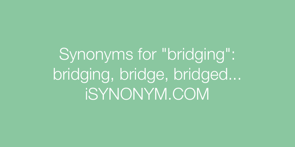 Synonyms bridging