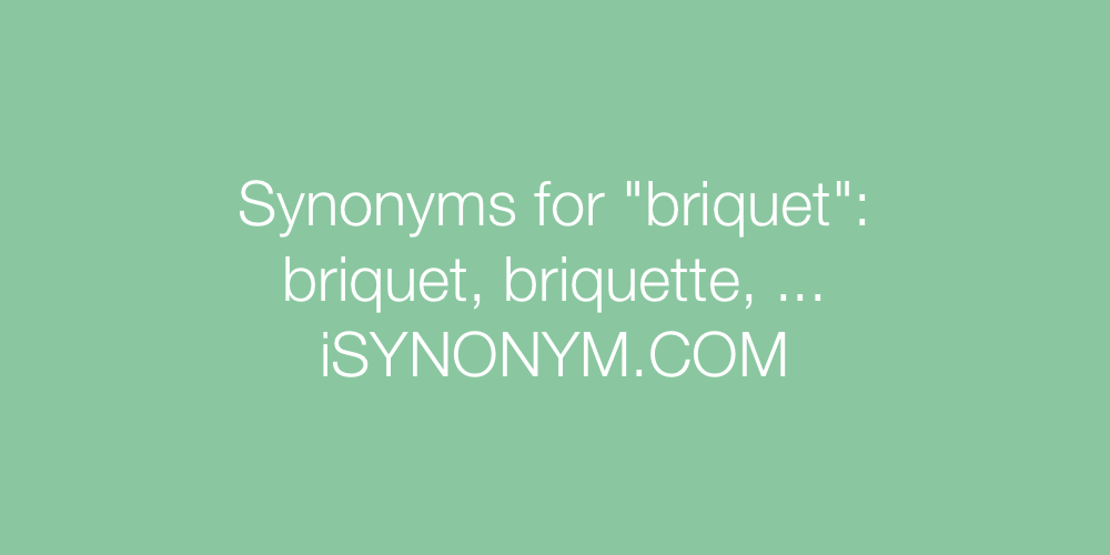 Synonyms briquet