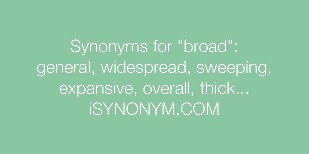Synonyms broad