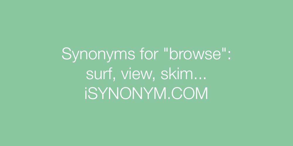 Synonyms browse