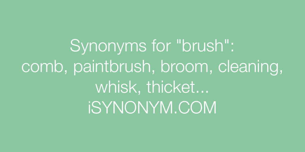 Synonyms brush