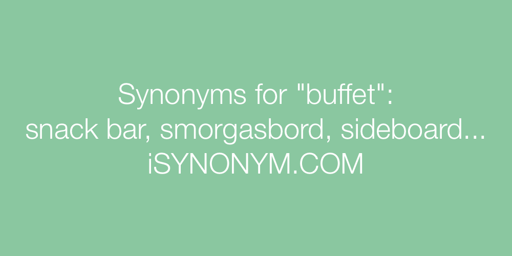 Synonyms buffet