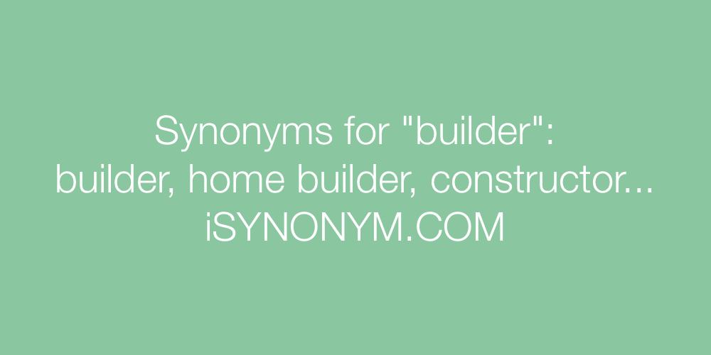 Synonyms builder