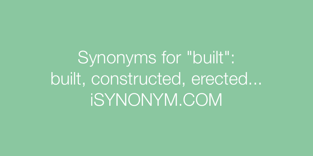 Synonyms built