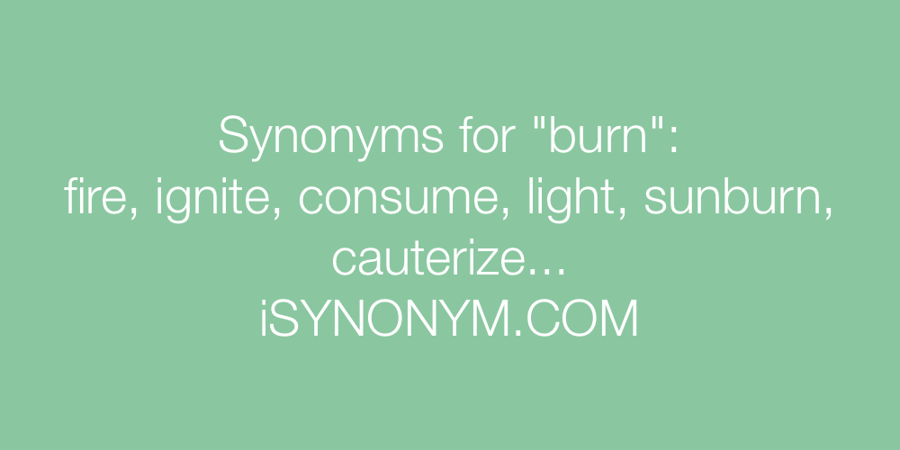 Synonyms burn
