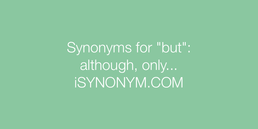 Synonyms but