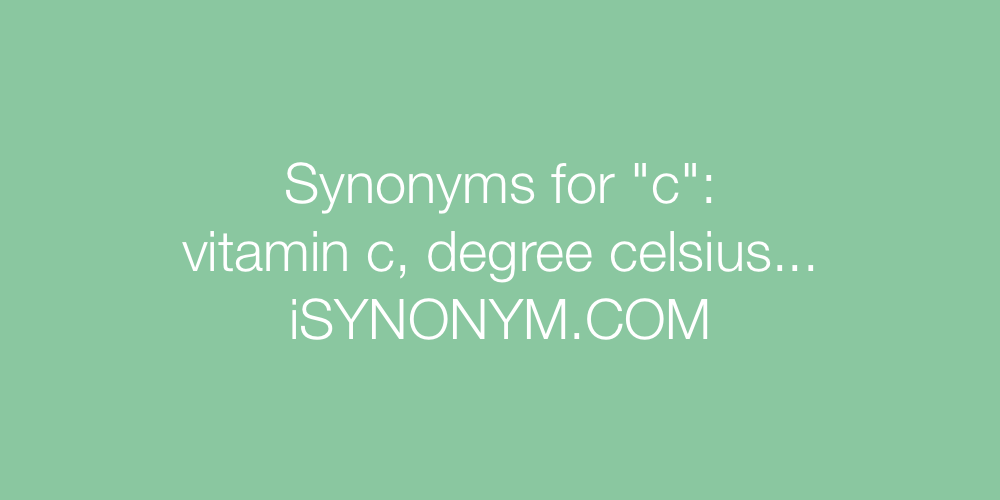 Synonyms c