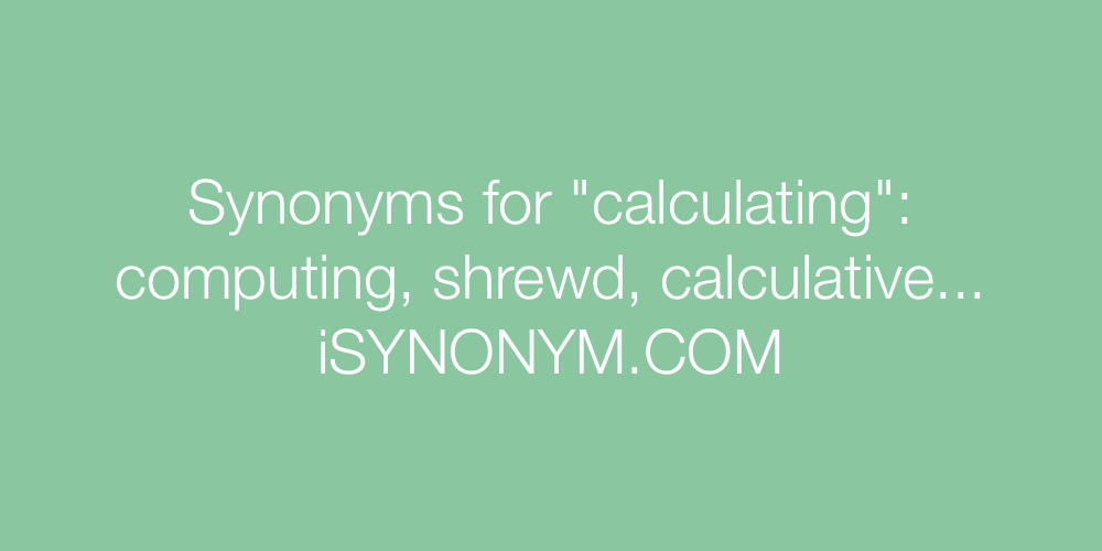 Synonyms calculating