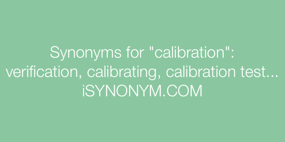 Synonyms calibration