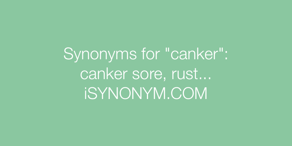 Synonyms canker