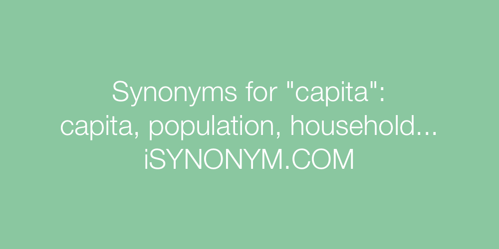 Synonyms capita