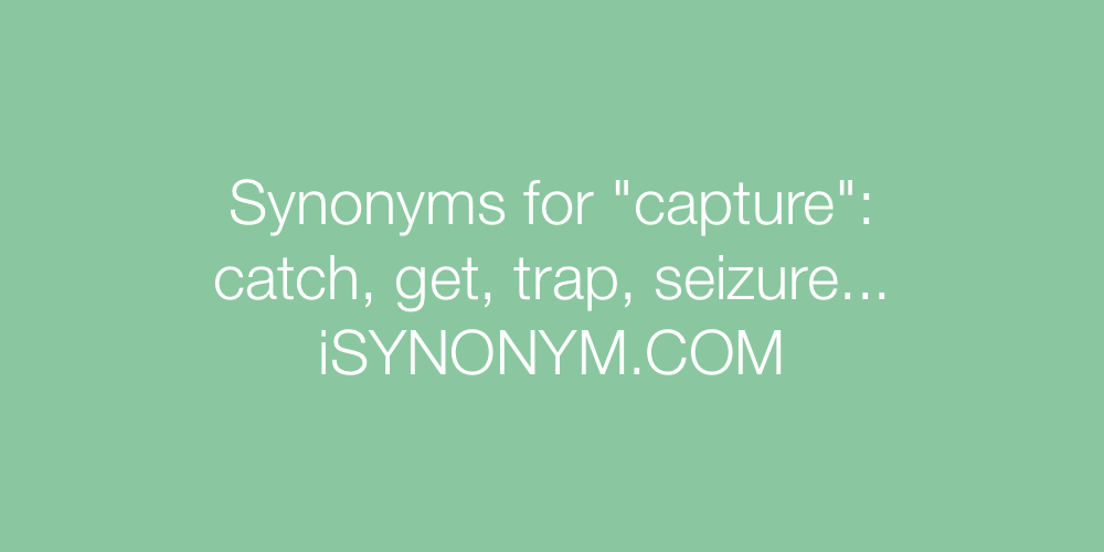 Synonyms capture