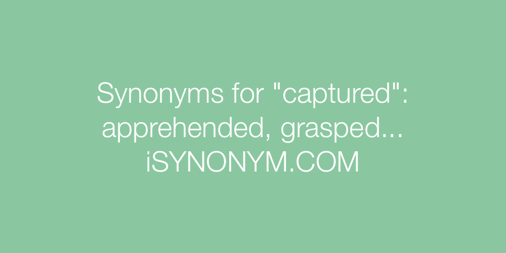Synonyms captured