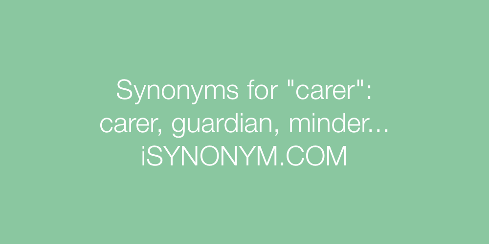 Synonyms carer