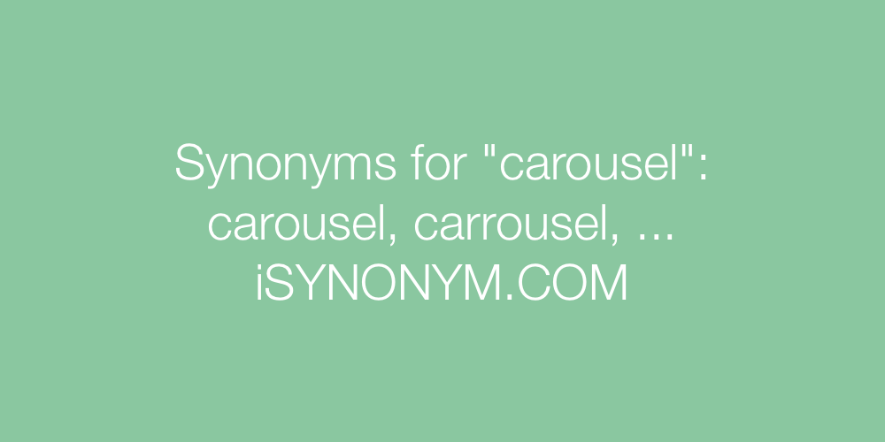 Synonyms carousel