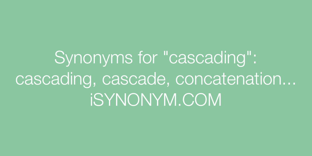 Synonyms cascading