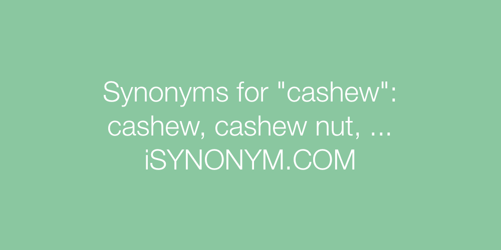Synonyms cashew