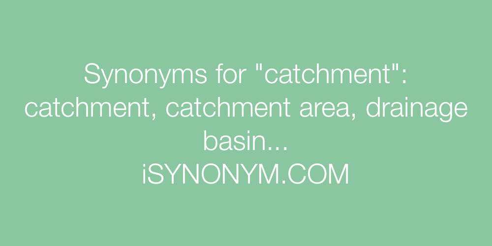 Synonyms catchment