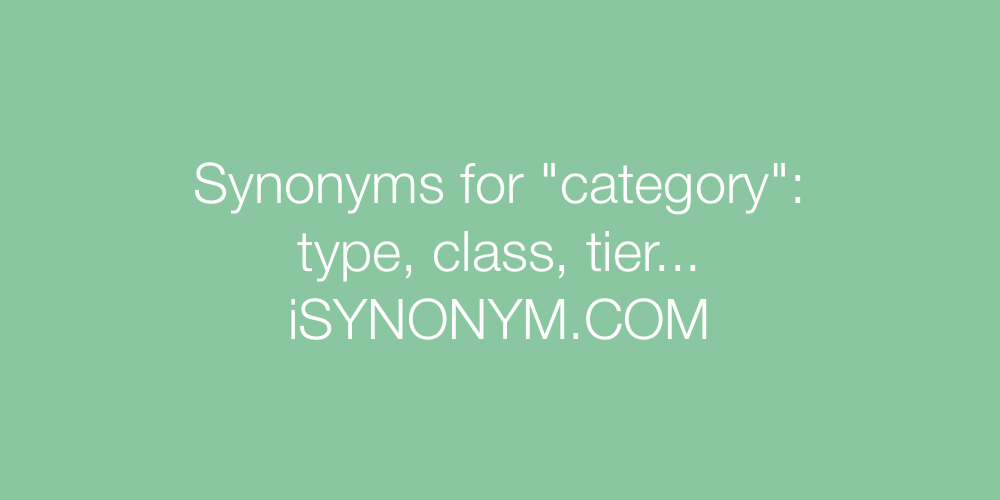 Synonyms category