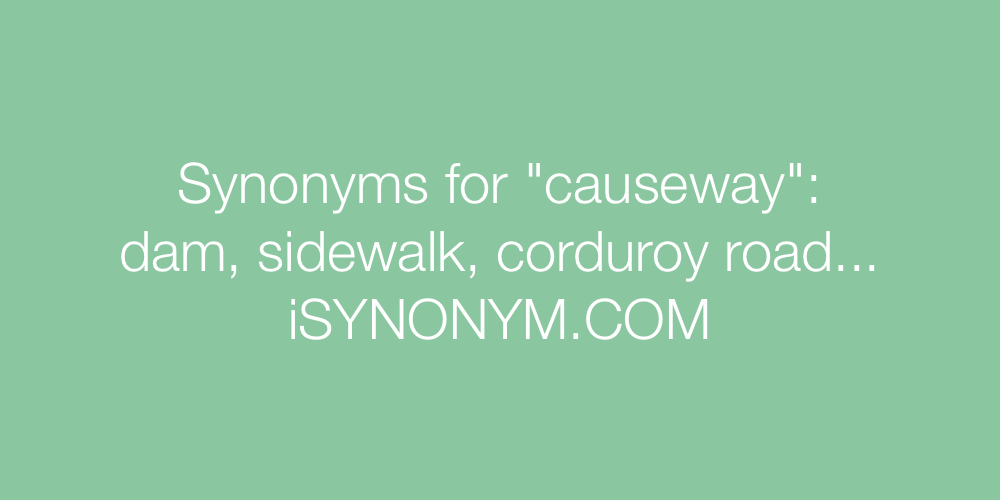 Synonyms causeway