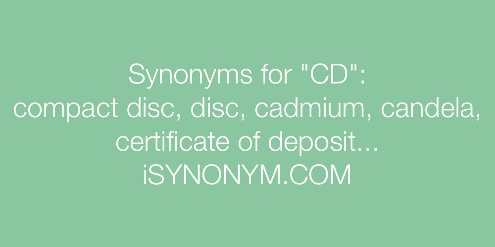 Synonyms CD