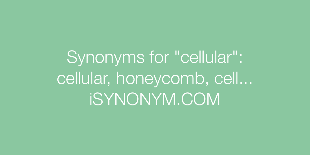 Synonyms cellular