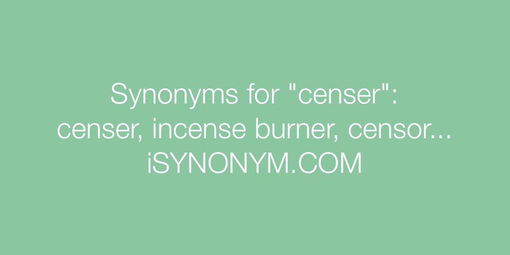 Synonyms censer