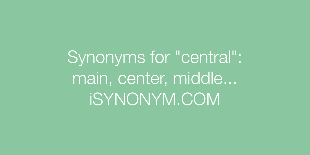 Synonyms central
