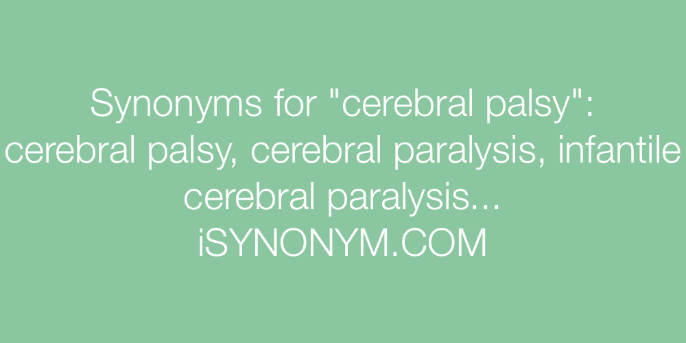 Synonyms cerebral palsy