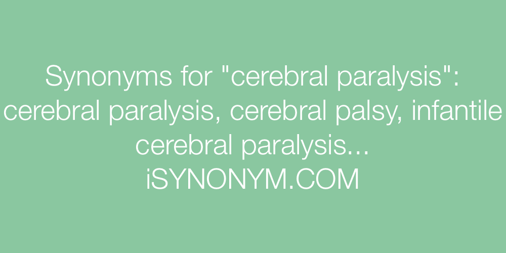 Synonyms cerebral paralysis