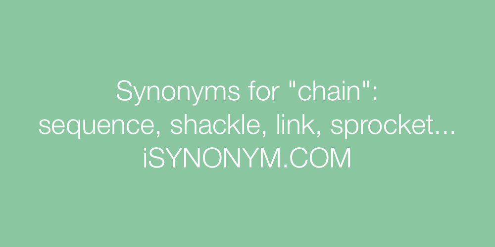 Synonyms chain