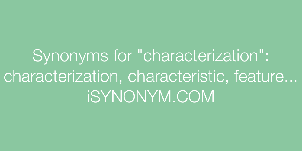 Synonyms characterization