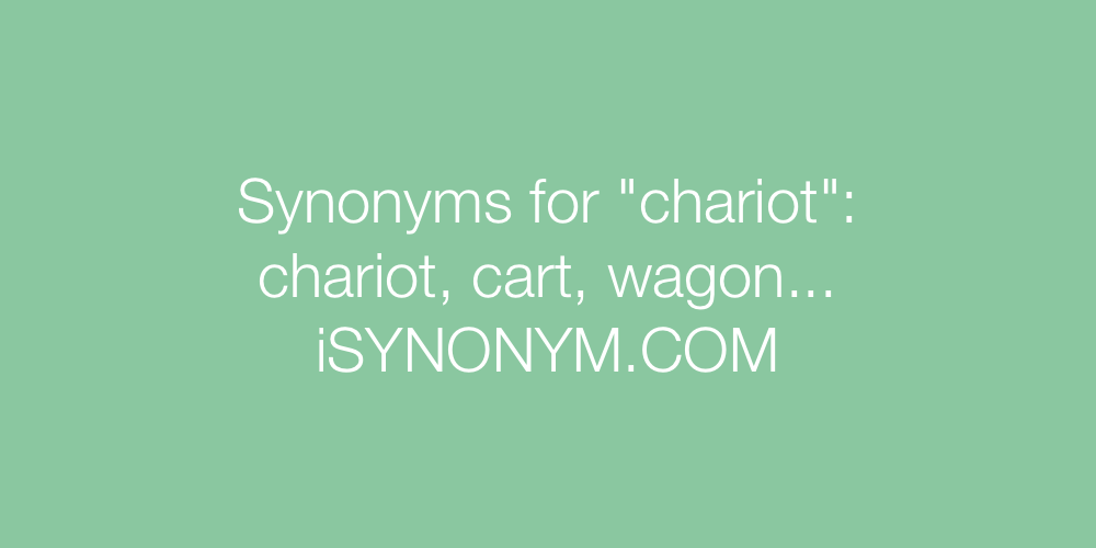 Synonyms chariot