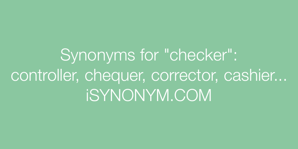 Synonyms checker
