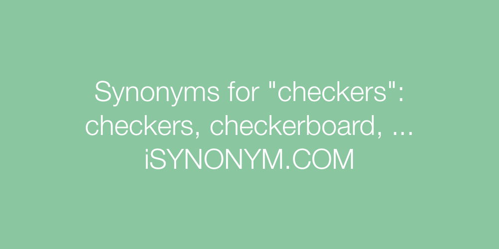 Synonyms checkers