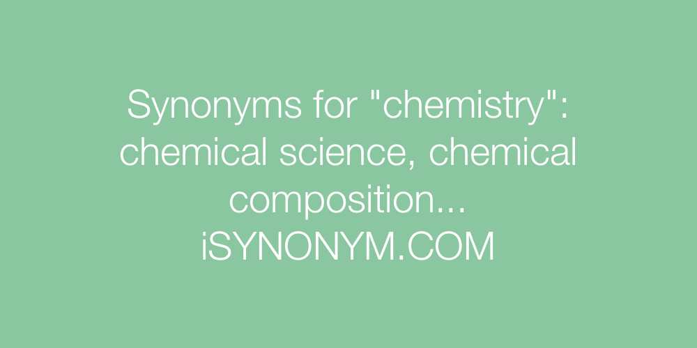 Synonyms chemistry