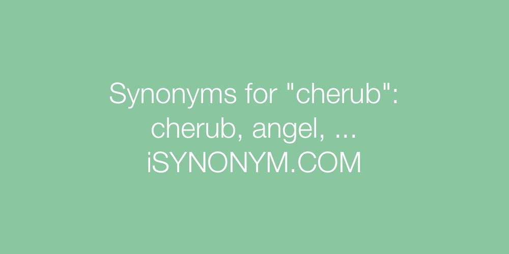 Synonyms cherub