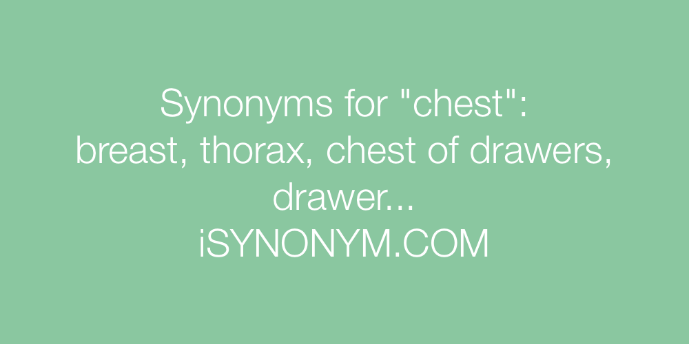 Chest Synonyms. Similar word for Chest.